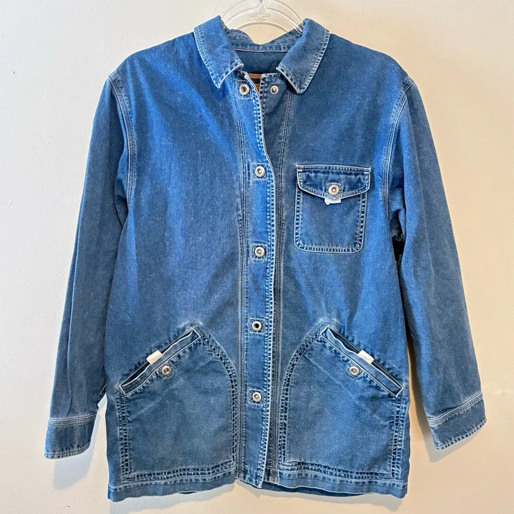 Vintage 90s Ralph Lauren Lauren Jeans Co denim chore jacket - Picture 2 of 5